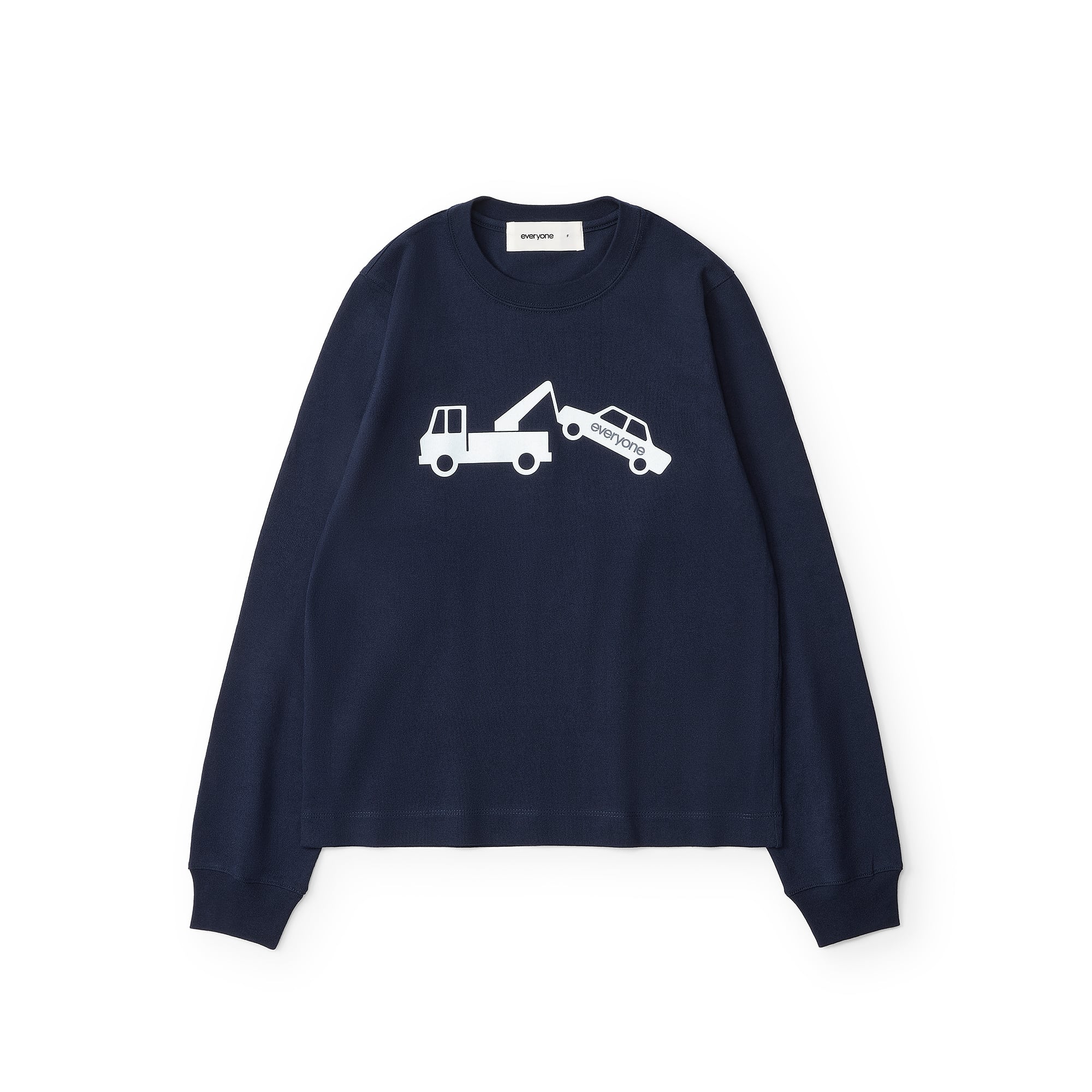 everyone wrecker long sleeve tee shirt (NAVY) | everyone
