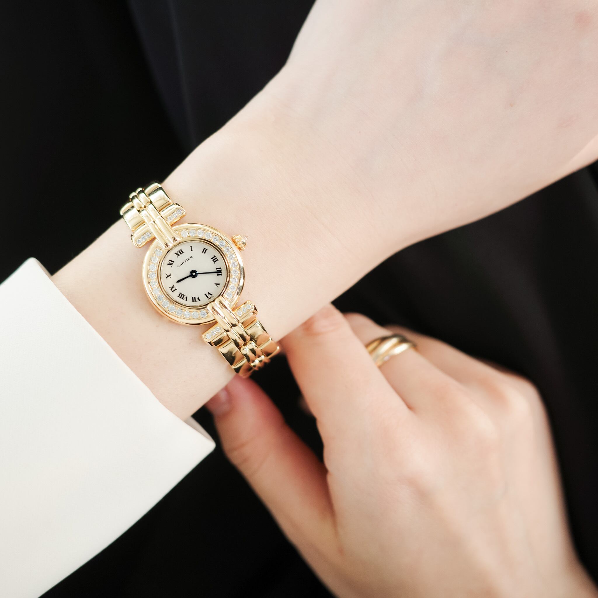 【超美品】カルティエ　コリゼ　ダイヤモンド付き カルティエ コリゼ 金無垢 YG 純正ダイヤモンド | Ante Official select