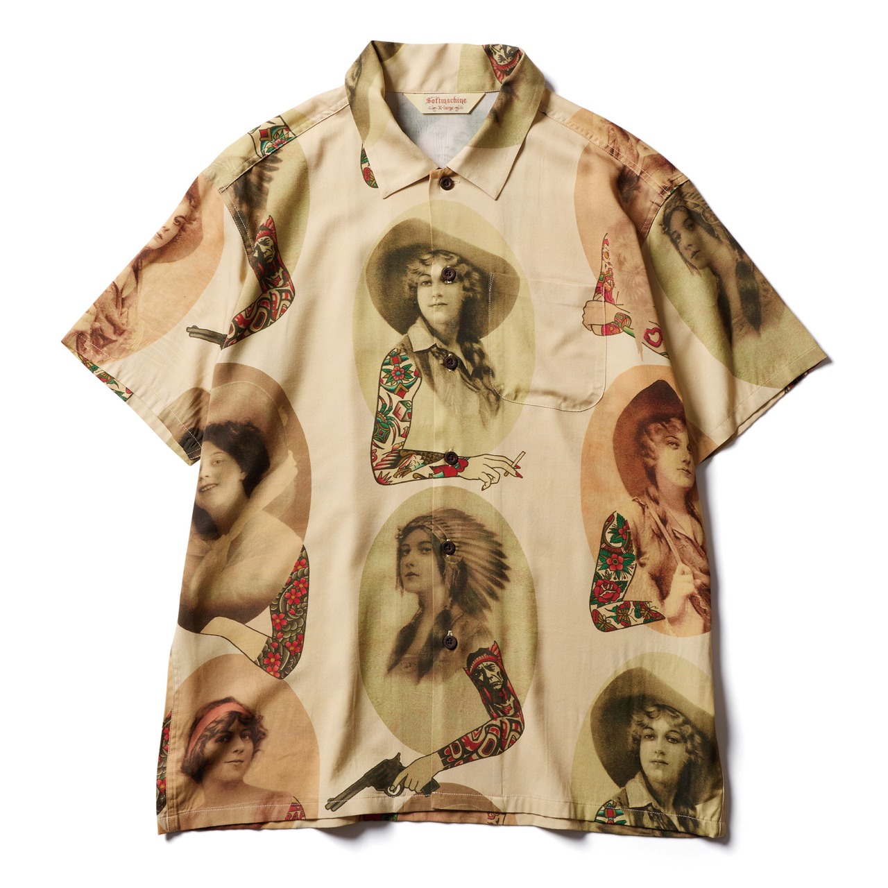 SOFT MACHINE INKED WOMEN SHIRTS S/S /ソフトマシーン