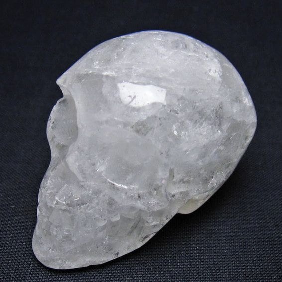 水晶 ドクロ スカル 置物 一点物 145-1818