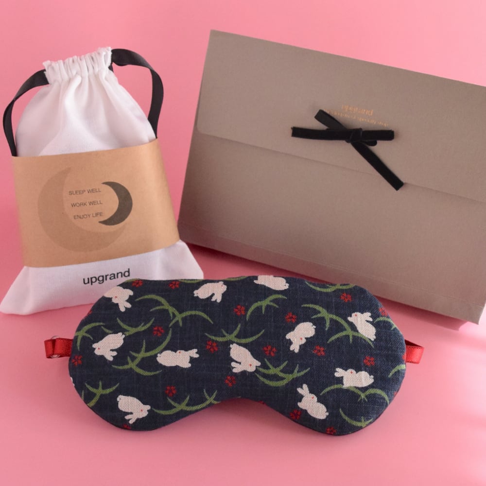 白うさぎ | アイマスク｜収納ポーチ付 | アイマスク専門店upgrand