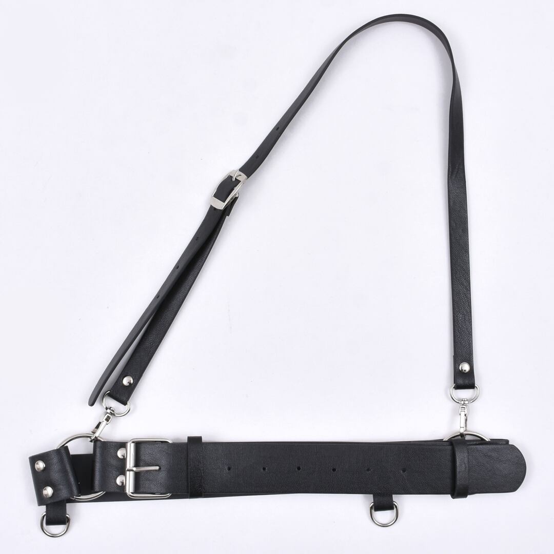 2021 21ss チュールハーネス チェーン 黒 チェーン付き ワンショルハーネス | VOLCAN&APHRODITE