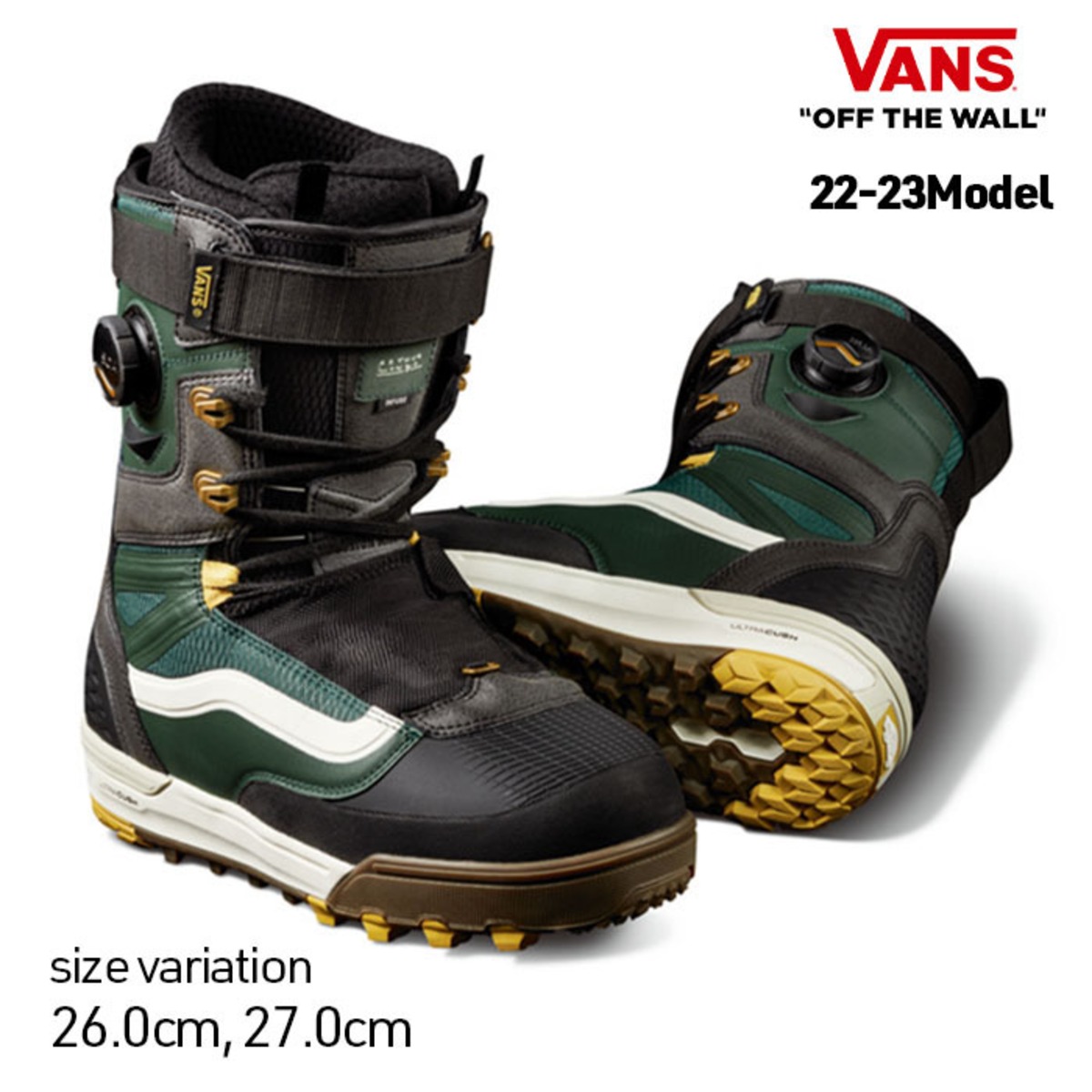 2223 VANS INFUSE SNOWBOARD BOOTS バンズ (ARTHUR LONGO) GREEN/BLACK スノーボード