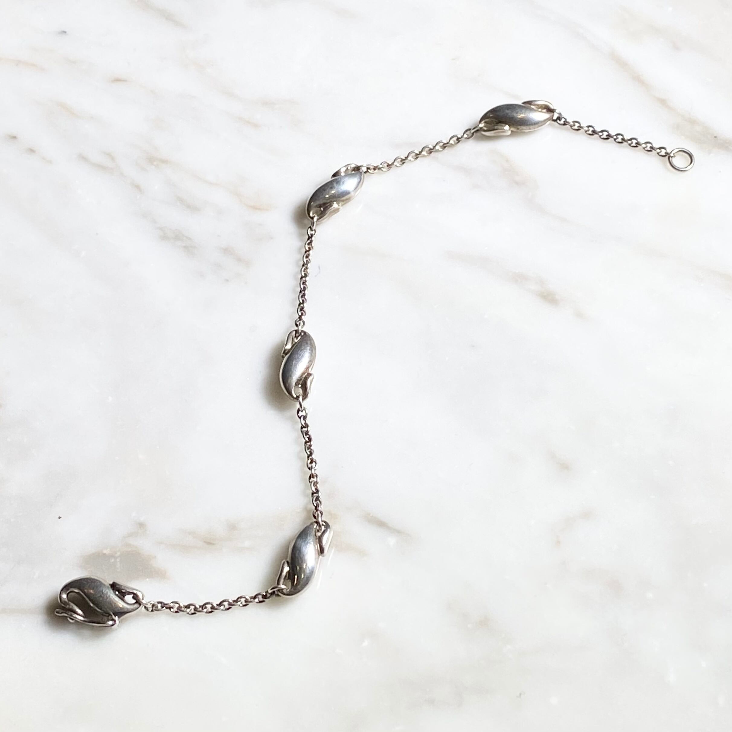 vintage TIFFANY silver abstract charm bracelet | NOIR ONLINE