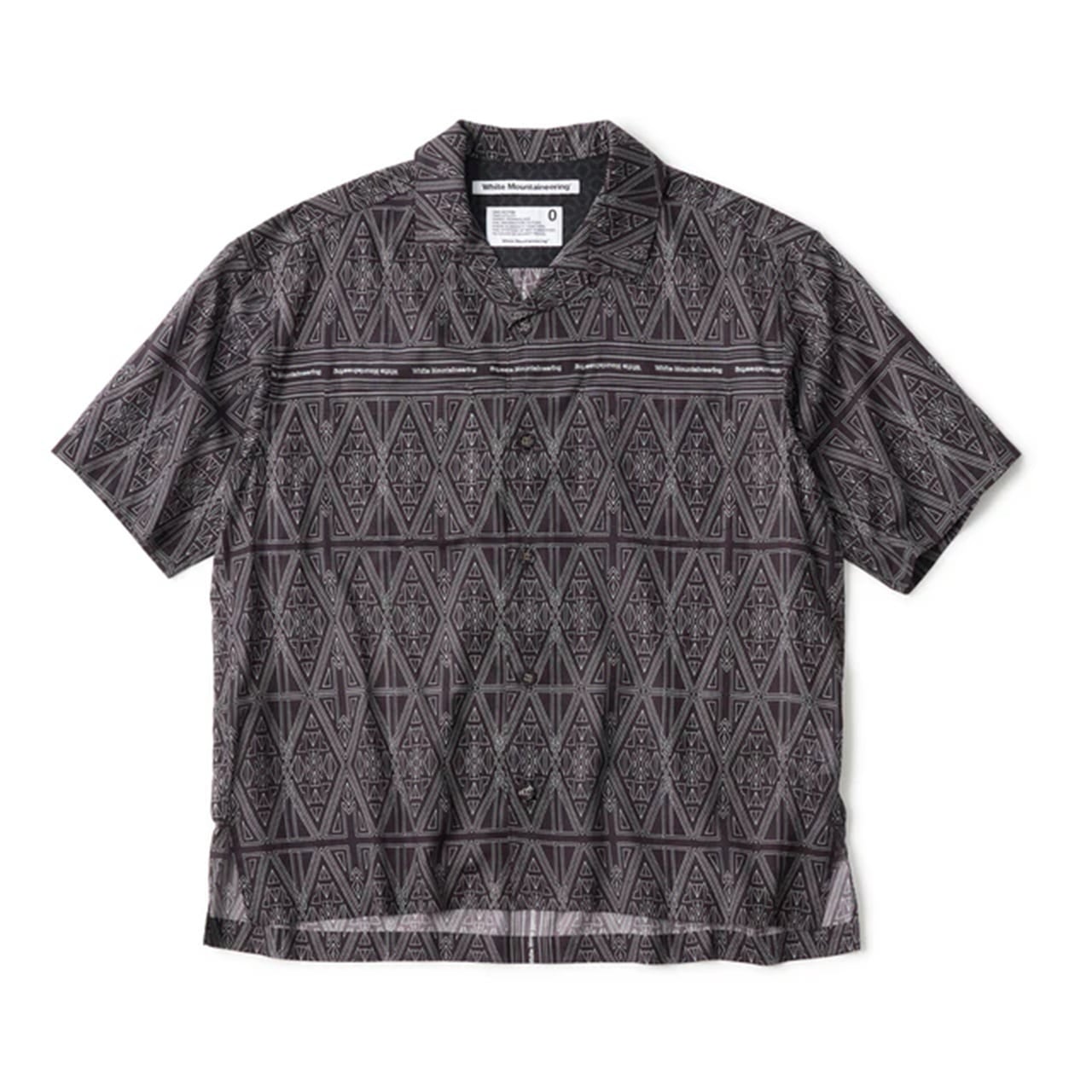 White Mountaineering】BANDANA PATTERN OPEN COLLAR SHIRT
