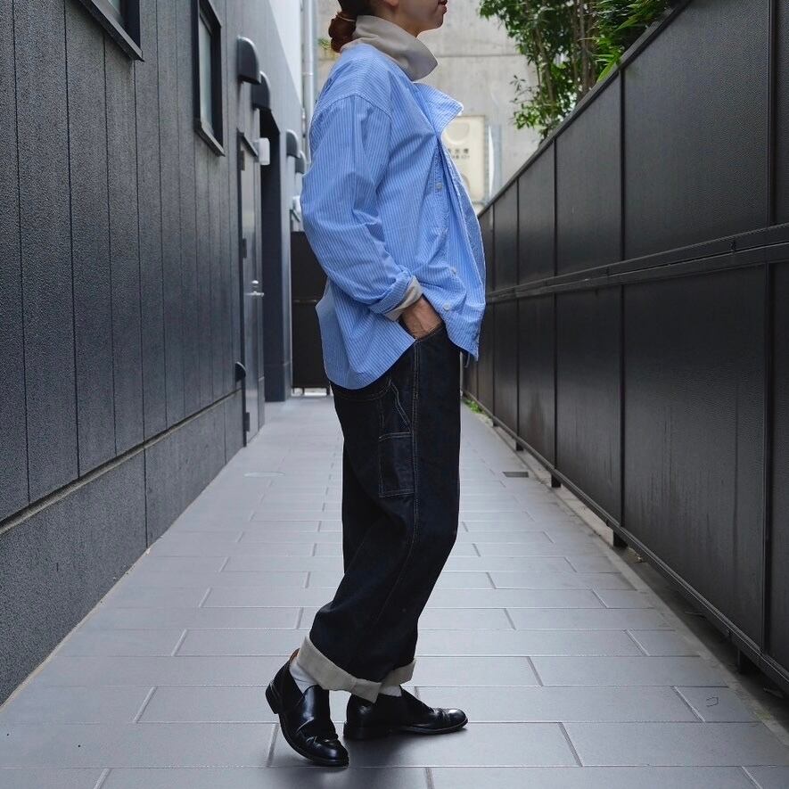 ts(s)ティーエスエスGarment Dye Stripe Cotton Oxford Cloth / Off