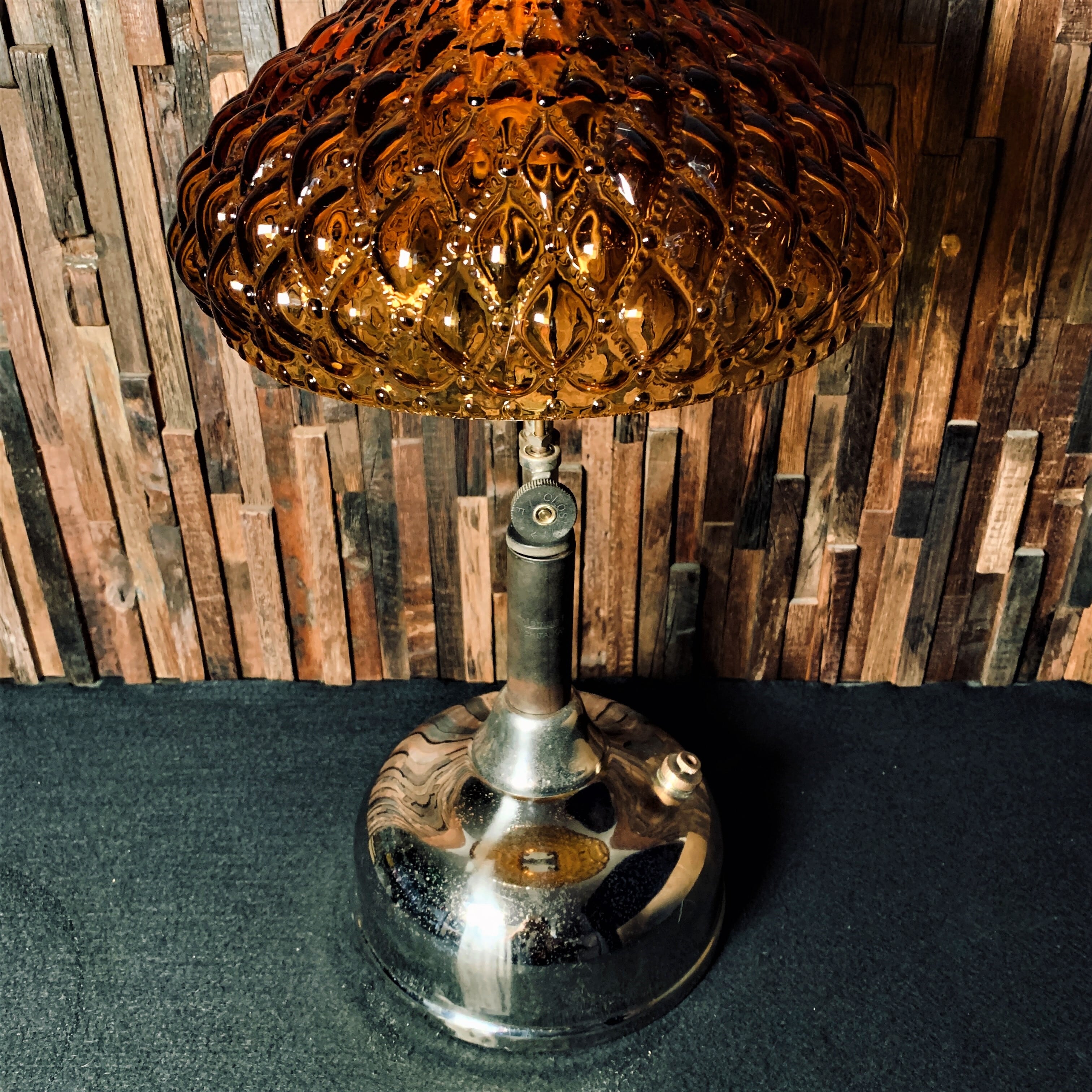 コールマン クイックライト CQ ビンテージ テーブルランプ アンバー