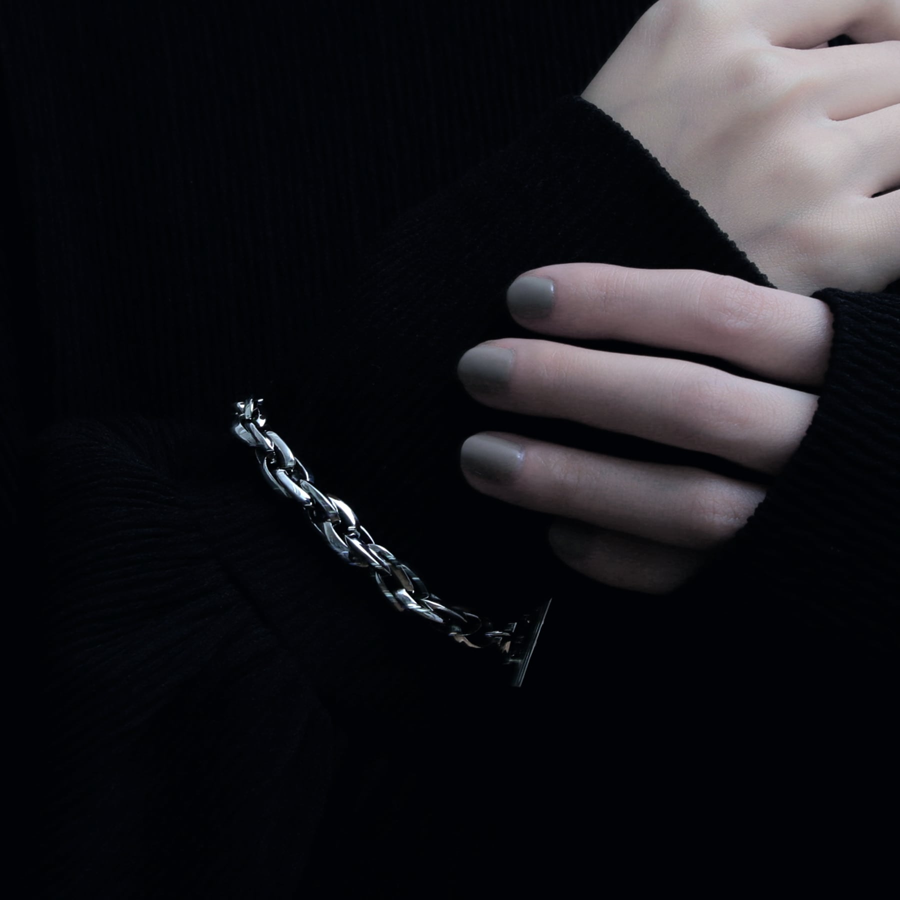 exaggeration rope chain motif triangle parts bracelet [DB6