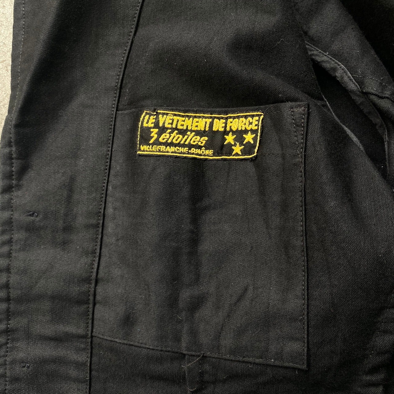 美品 〜50年代 50s LE VETEMENT DE FORCE ブラック モールスキン 