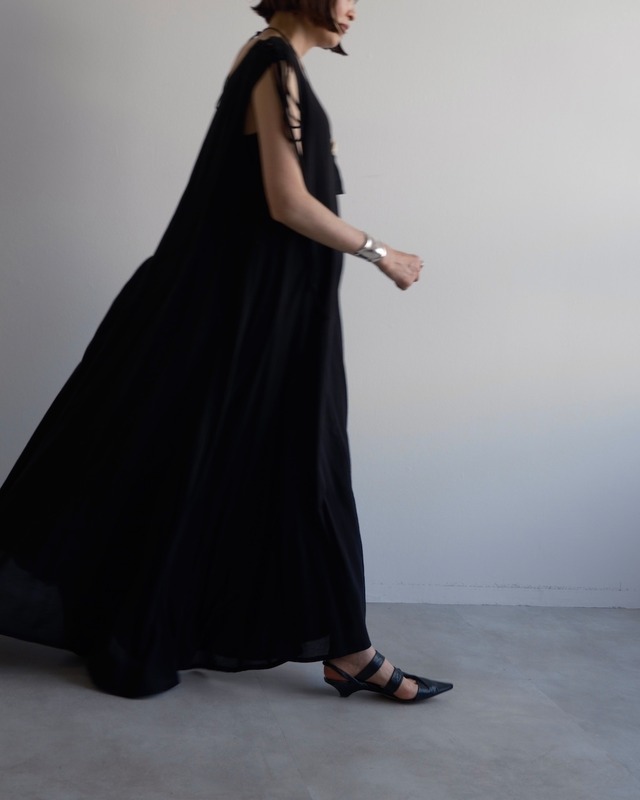 Yohji Yamamoto ＋ NOIR　SHOULDER LACE-UP DRESS