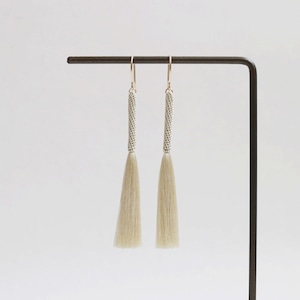 【tassel】stick （beige / marron / ivory）