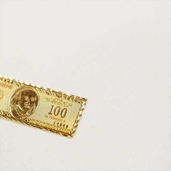 Supreme 17AW 100Dollar Bill Gold Pendant