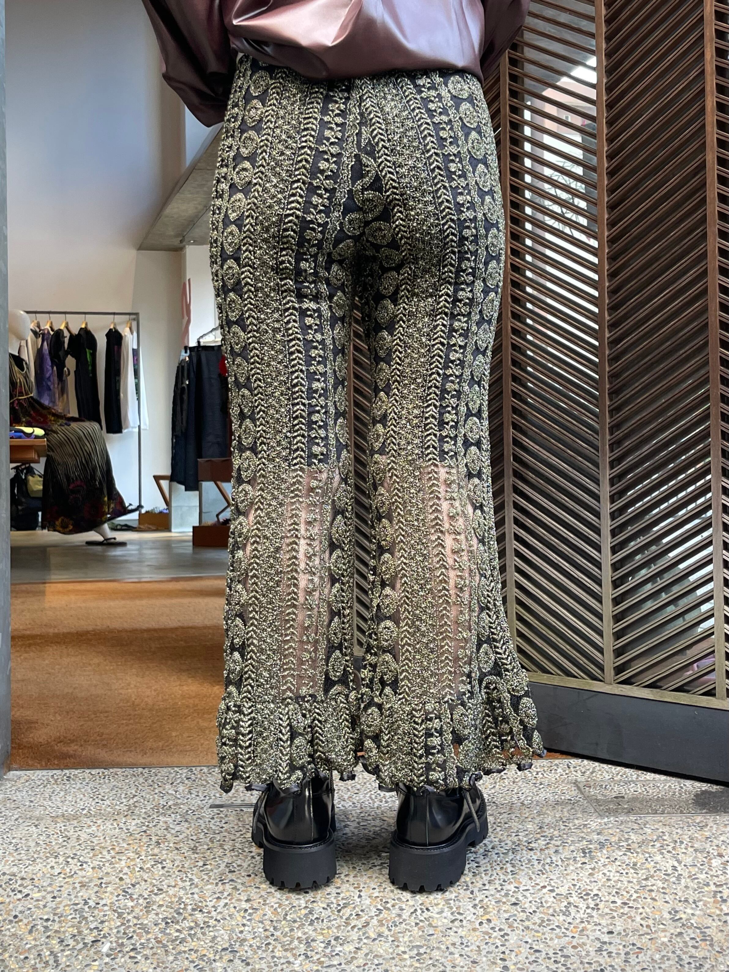 23AW】FUMIE TANAKA フミエタナカ / tulle embroidery pants | TRENT 