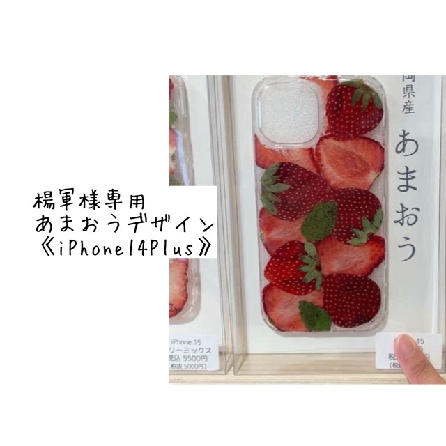 専用ページ楊軍様 あまおうデザイン 《iPhone14Plus》