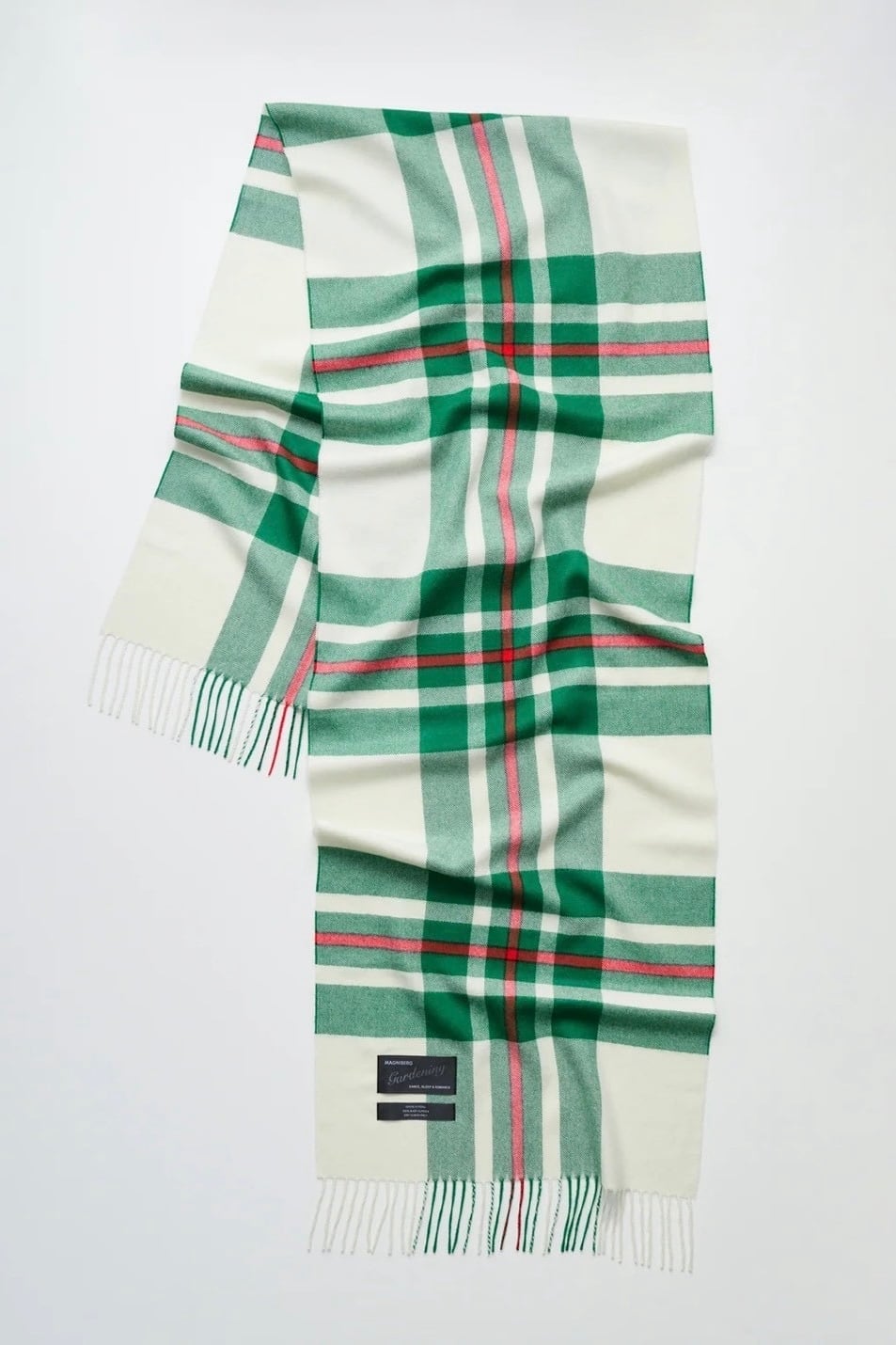 MAGNIBERG【Queen Scarf 995 -Edelweiss green tartan-】