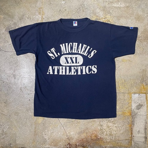 RUSSELL ATHETIC MESH COLLEGE TEE