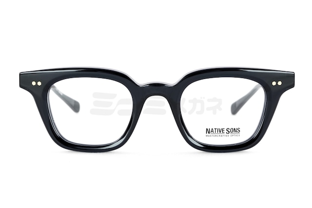NATIVE SONS メガネ Rams Col.Black Crystal PL-084AC ウェリントン ネイティブサンズ 鯖江 日本製 正規品-2枚目