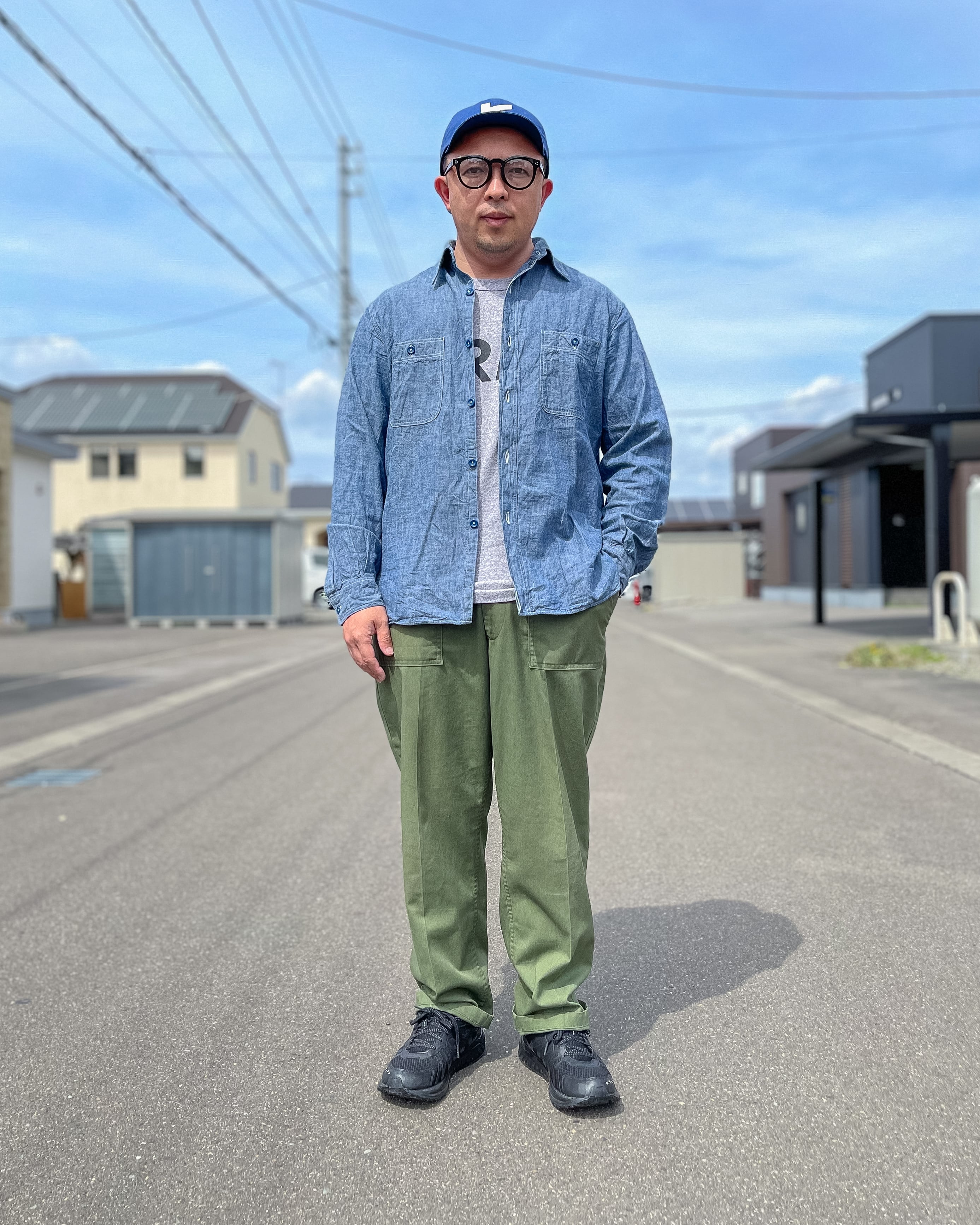 US ARMY UTILITY TROUSERS OG-507 ベイカーパンツ-