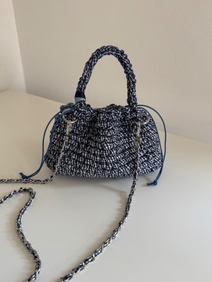 【即納】gingham check 10 navy