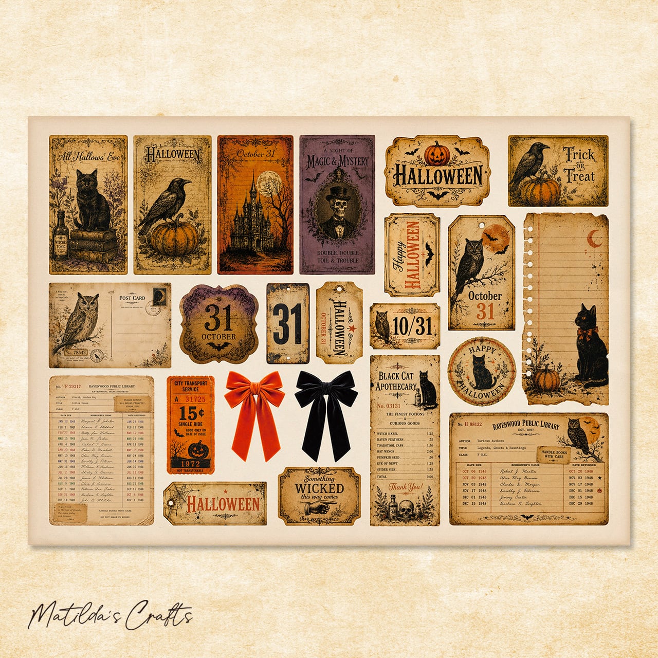 コラージュシート MA-0021 | Matilda's Crafts
