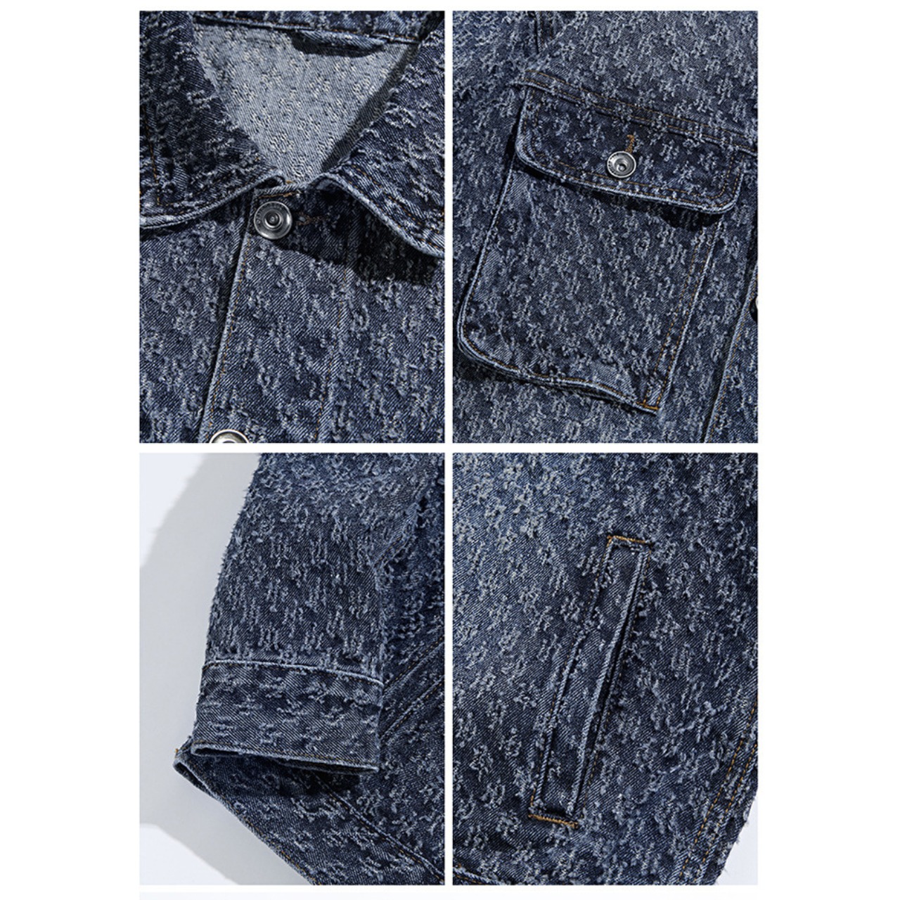 【Modern Work】立体ジャカード デニムジャケット　TB1985・画像14