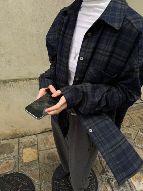 (予約) vegetable / Loven check shirt 2color