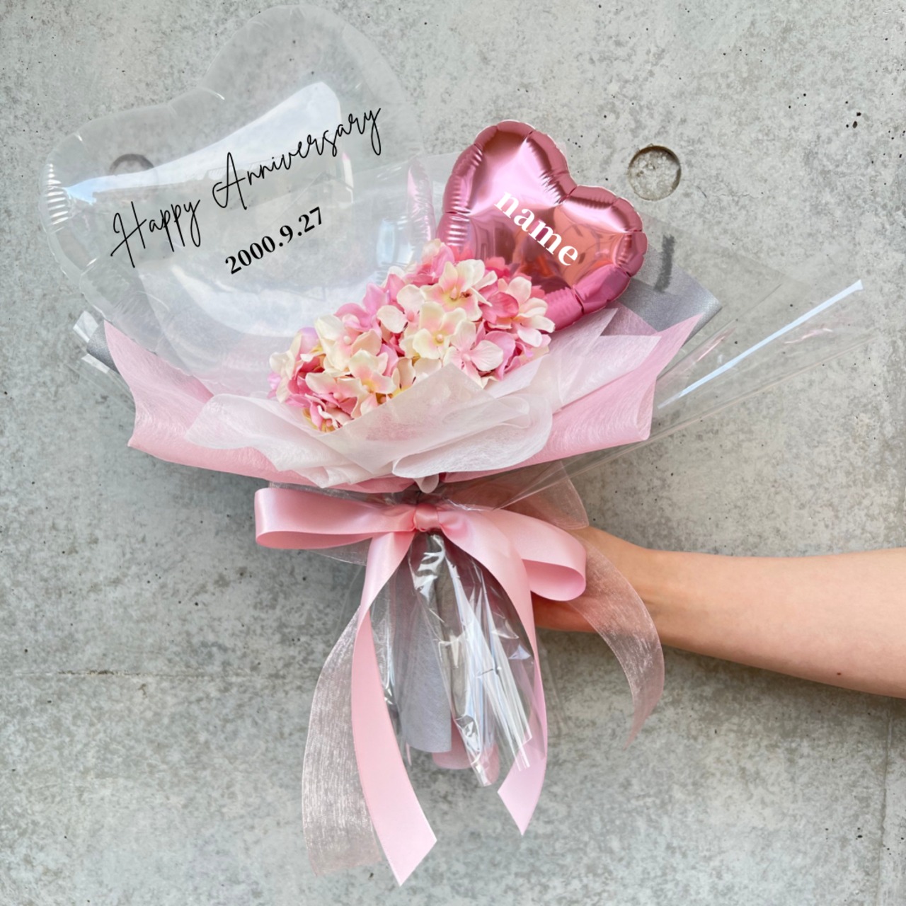 11色のメンカラバルーンブーケ♪(文字入れ込み) | COCOストア