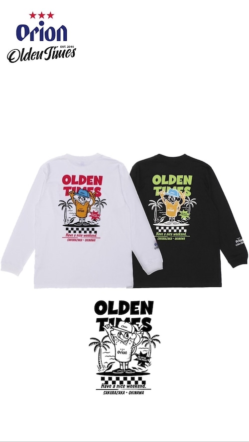 【ORION×OLDENTIMES】那覇桜坂 L/S Tシャツ "BEER BOY"