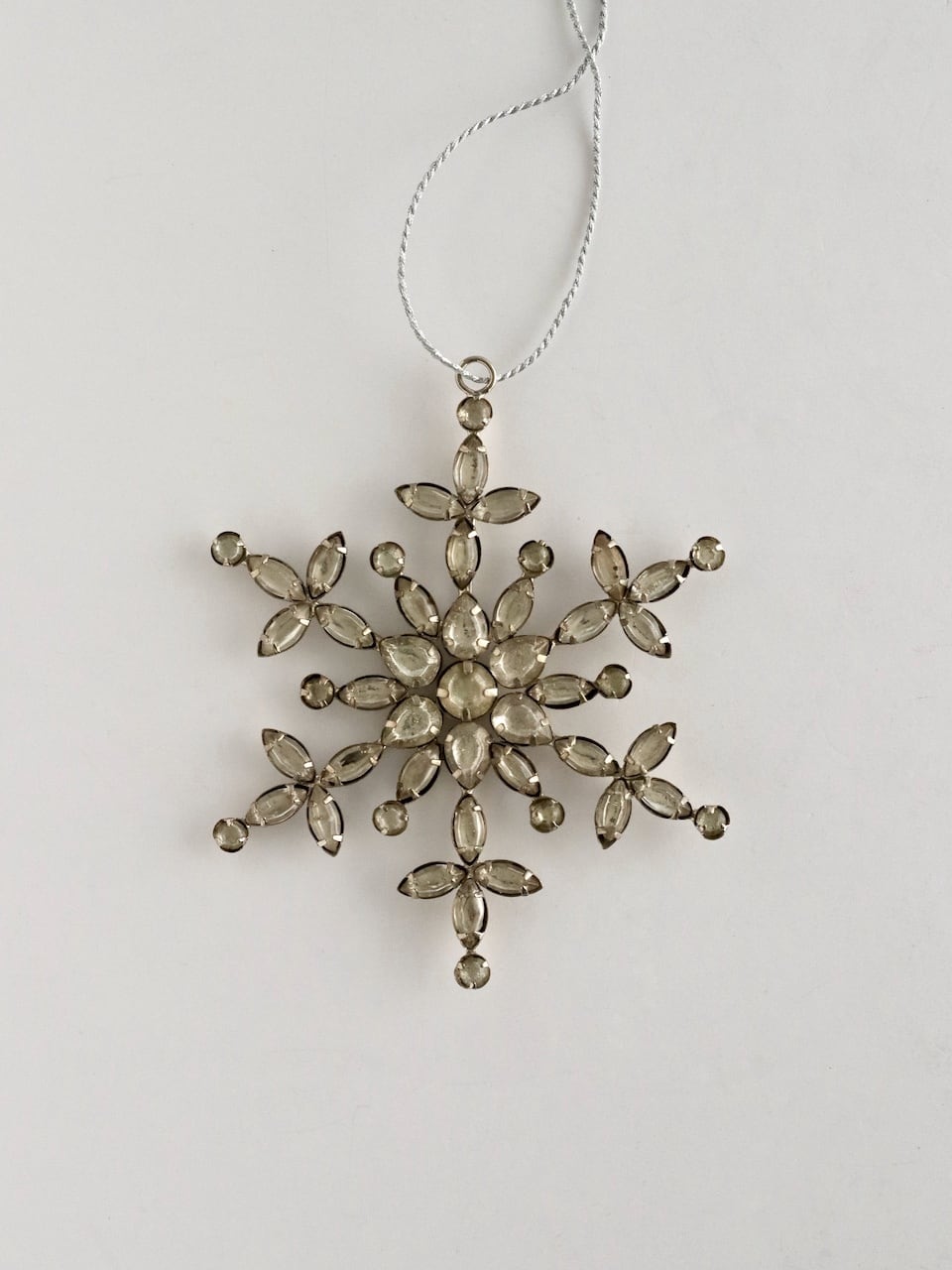 クリスマスオーナメント 雪の結晶 / Jewel Snowflake Silver