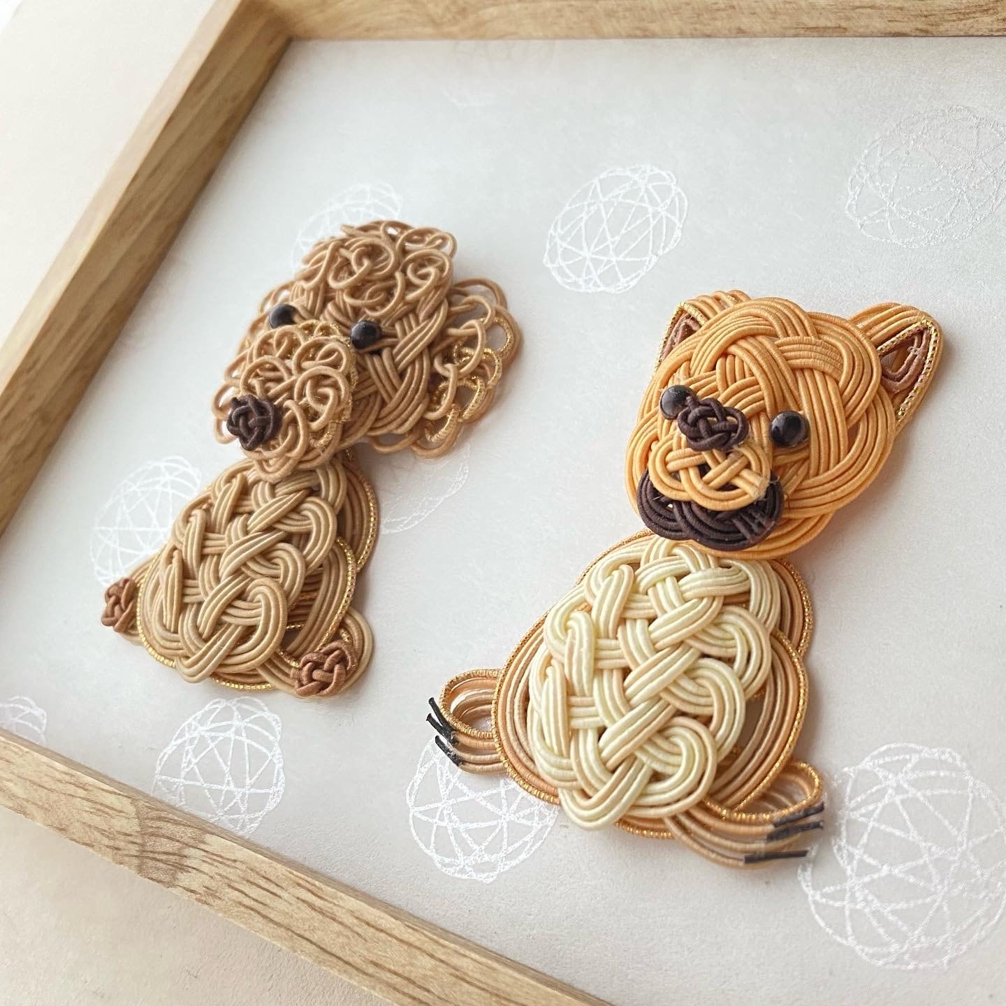 knot いつも一緒 トイプードルとポメラニアン(オーダー