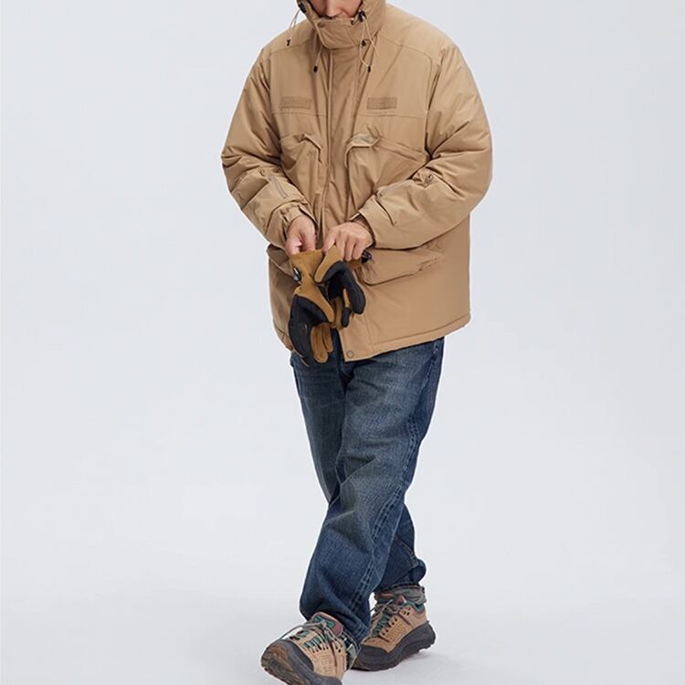 ★MOUNTAIN OUTDOOR FUNCTIONAL HOODED COTTON COAT　　　A0848