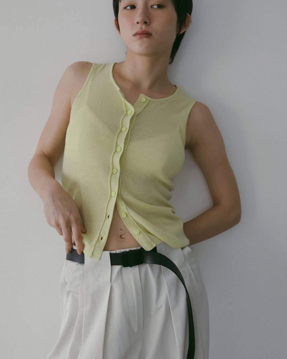 anuke 】Cotton Layered Cardigan | valance 福井｜レディース