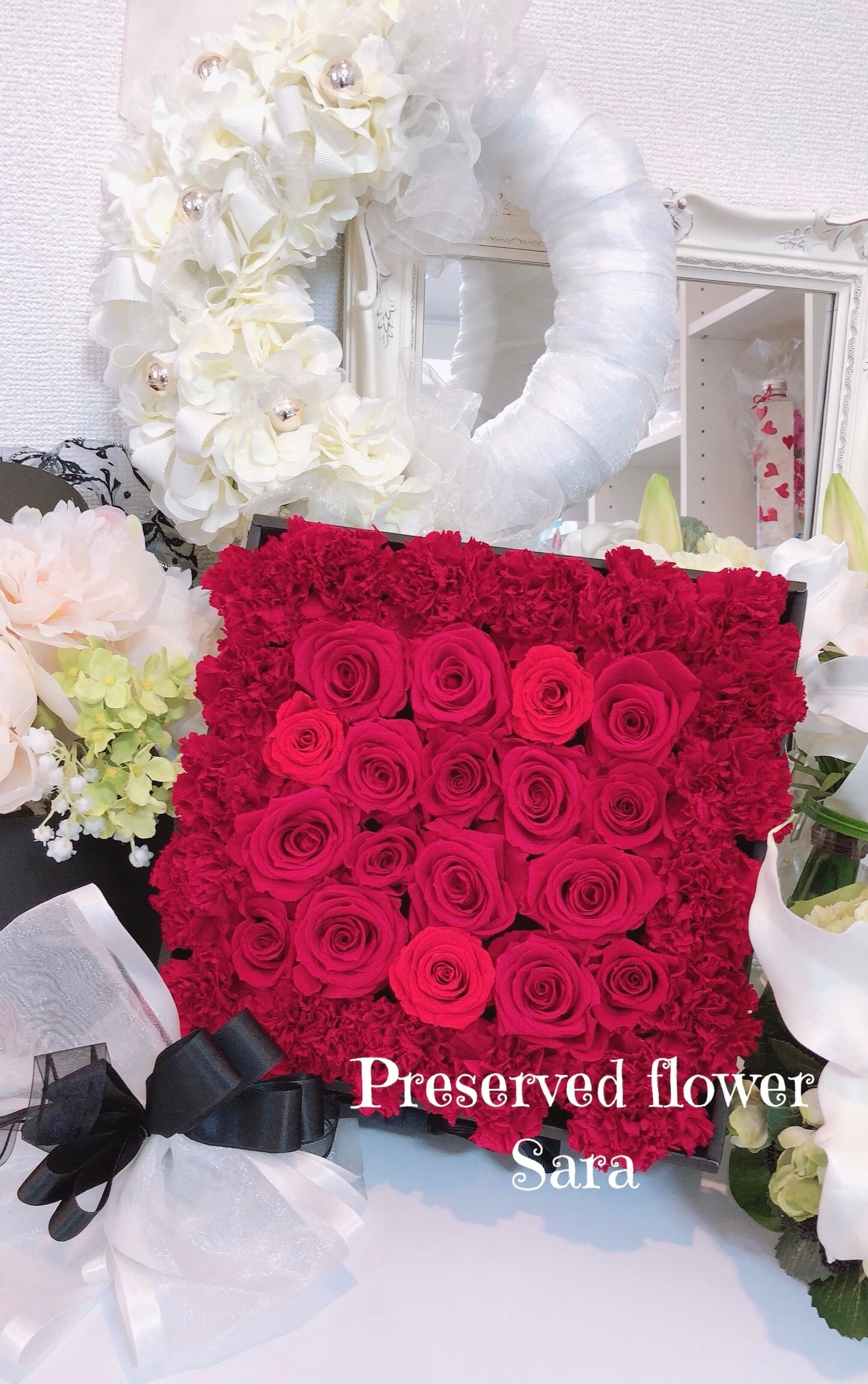 Rose Box プリザーブドフラワー 豪華 華やか 高級ギフト | Sara