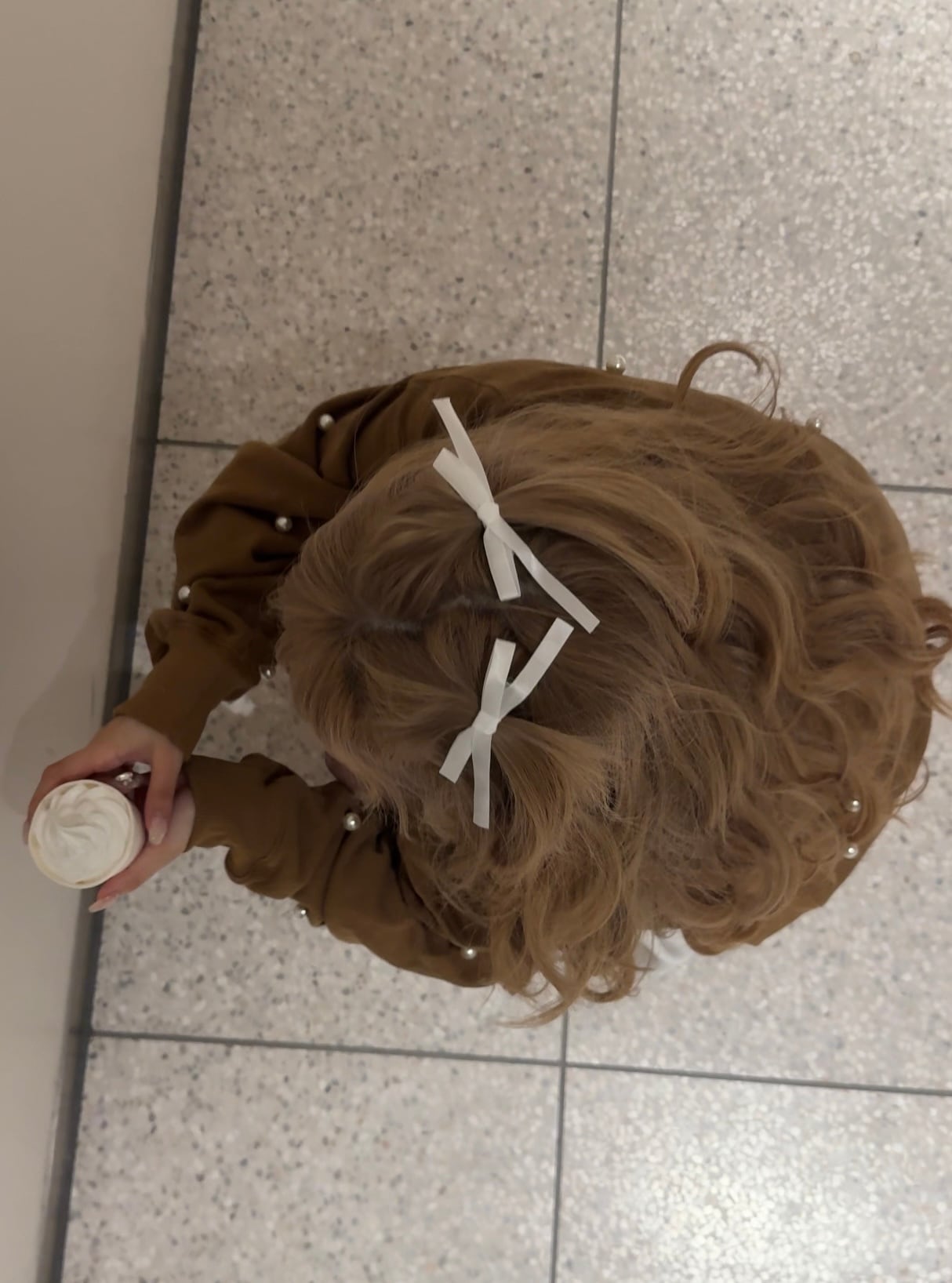 PERL SWEAT brown | MARRY ME.official