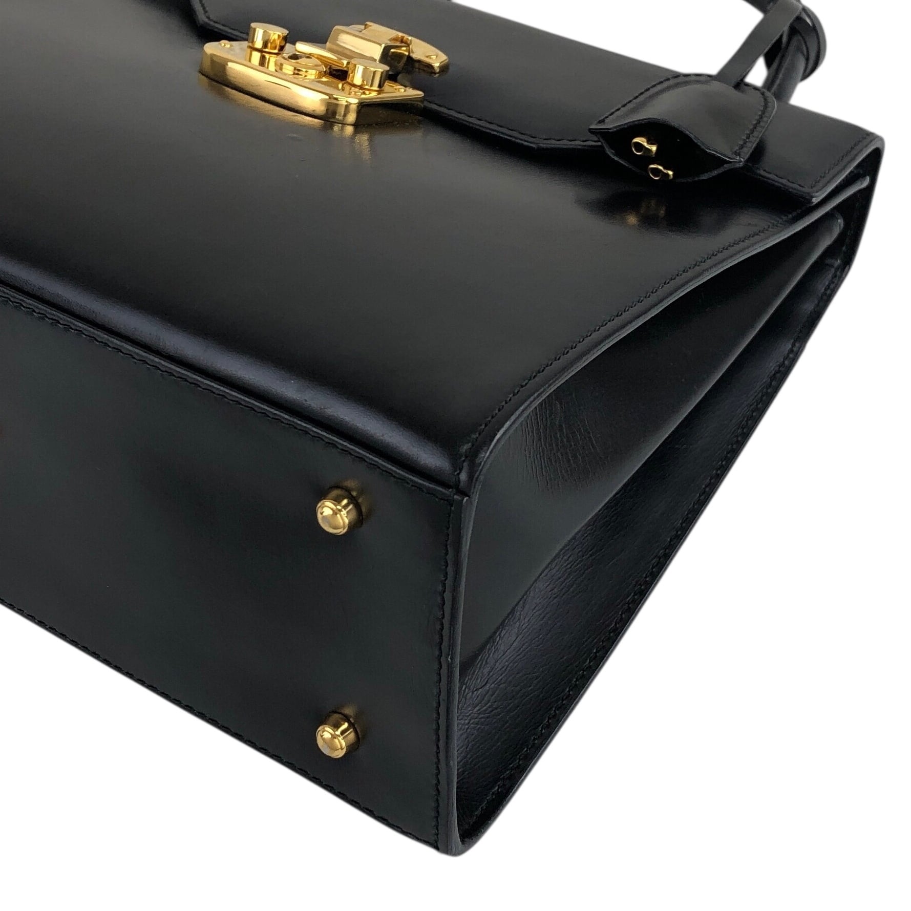 GUCCI グッチ ハンドバッグ ブラック レディロック レザー 2way