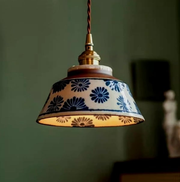光彩ノ花（こうさいのはな） 陶器ペンダントライト Japan Craft