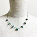 Vintage Southwestern Sterling Liquid Silver Beads & Turquoise Necklace