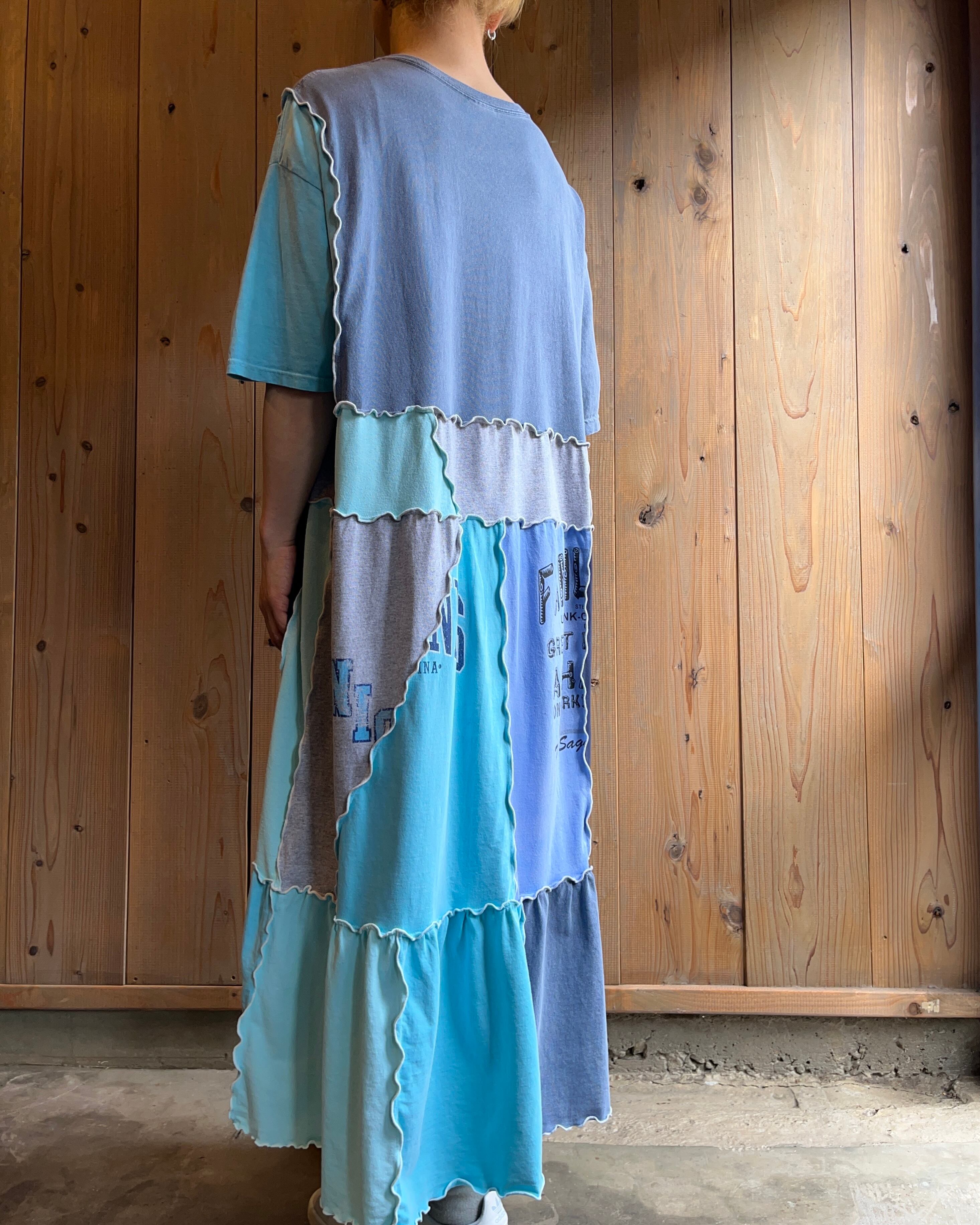 upcycled dress＂古着リメイクワンピース Tee SS126 | uguisu