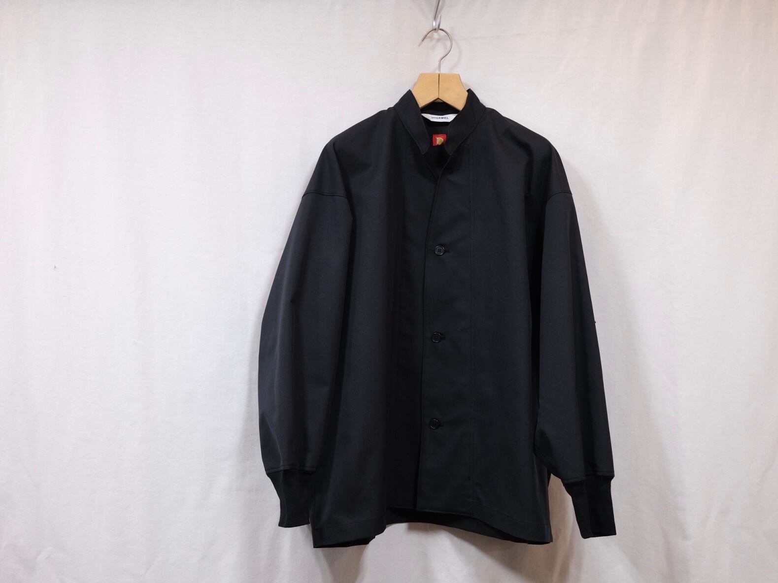 DIGAWEL” Cuff rib shirt Black” | Lapel online store