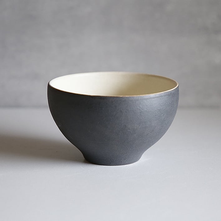 カフェオレボウル(墨黒化粧)