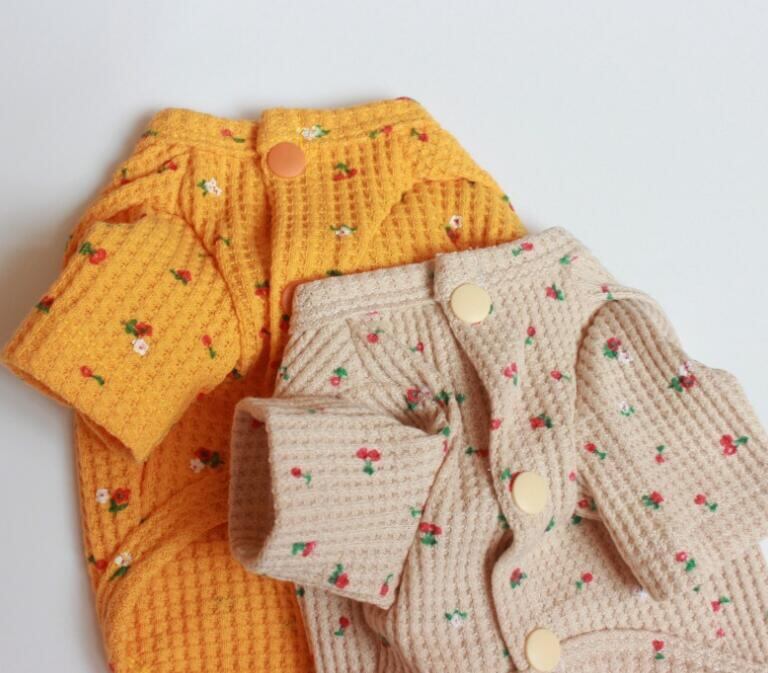 《予約》№1101792 ワッフル生地のぷちフラワージャケット