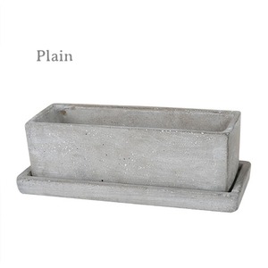 【A555-426L】Solid planter rectangle L　#プランター #コンクリート #モダン #カジュアル