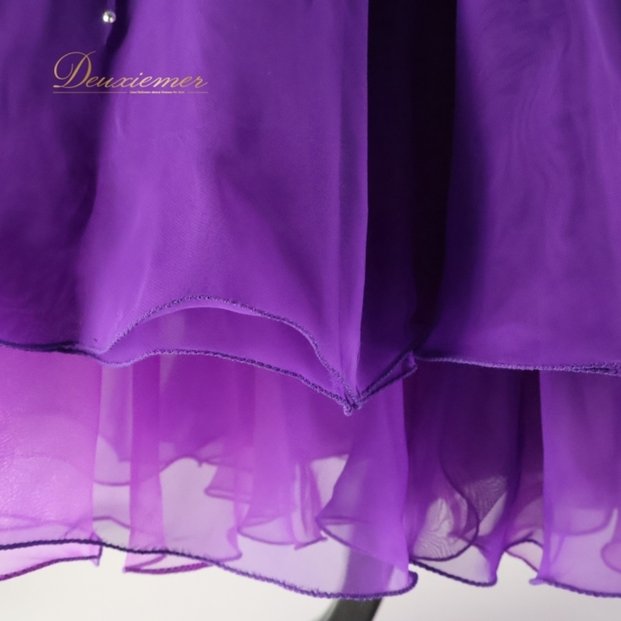 社交ダンス 衣装 白樺ドレス スタンダード ドレス ワンピース スタンダードドレス 紫 フロート レース 高級感 上品 綺麗 デモ 競技 パープル系 ラインストーン ゴージャス 濃い紫 パーティー ドレス 衣装 おしゃれ 発表会 ダンス衣装 競技用ダンスドレス 豪華