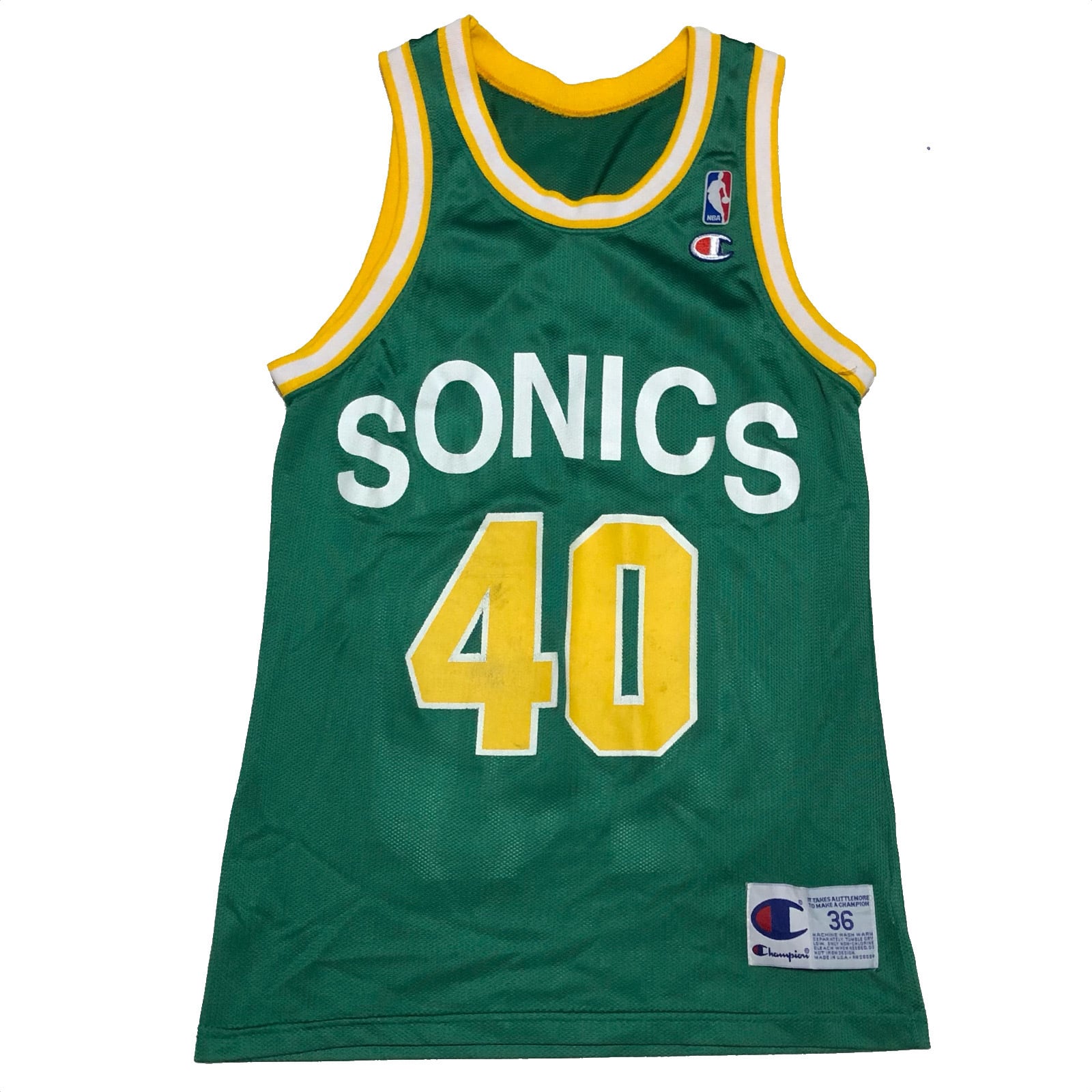 チャンピオン製 NBA SONICS 40ショーンケンプ ユニホーム