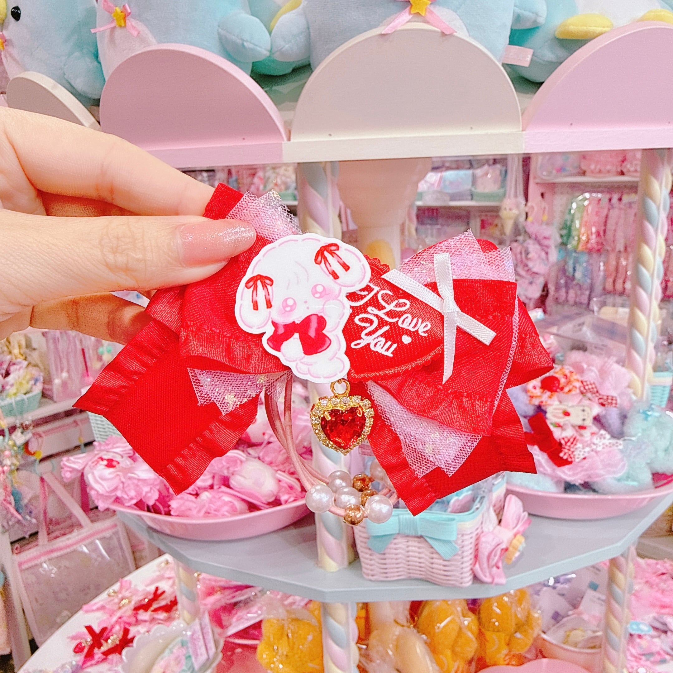 【R14】53-5ポニーリボンヘアゴム