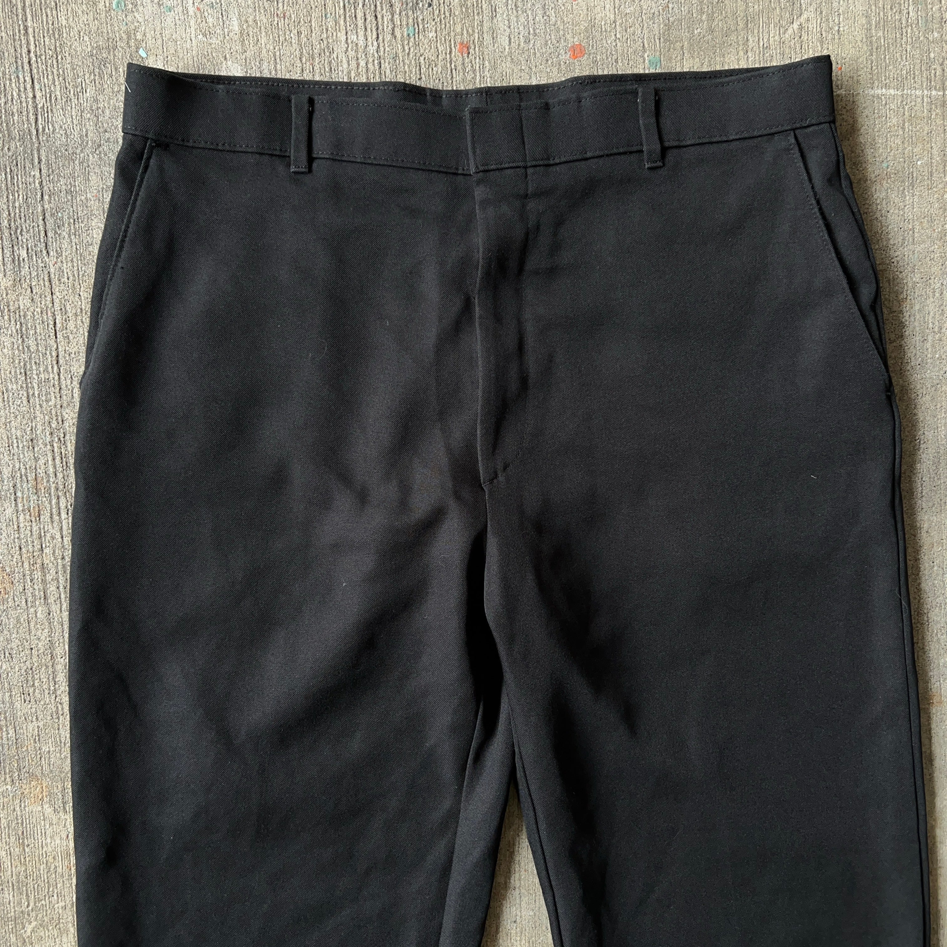 90's LEVI’S ACTION SLACKS Slacks Black USA製 W36 L30 90年代 リーバイス アクションスラックス  ブラック【TH0472】