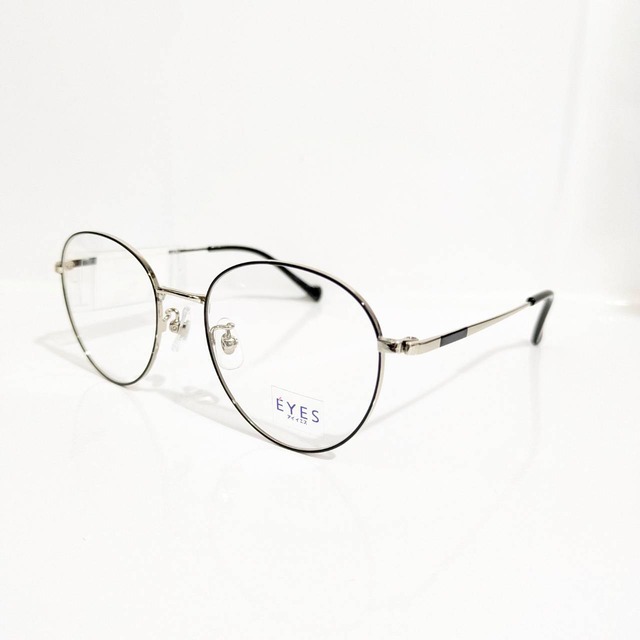 【EYES】ボストンメタルフレーム　シルバー・ブラック