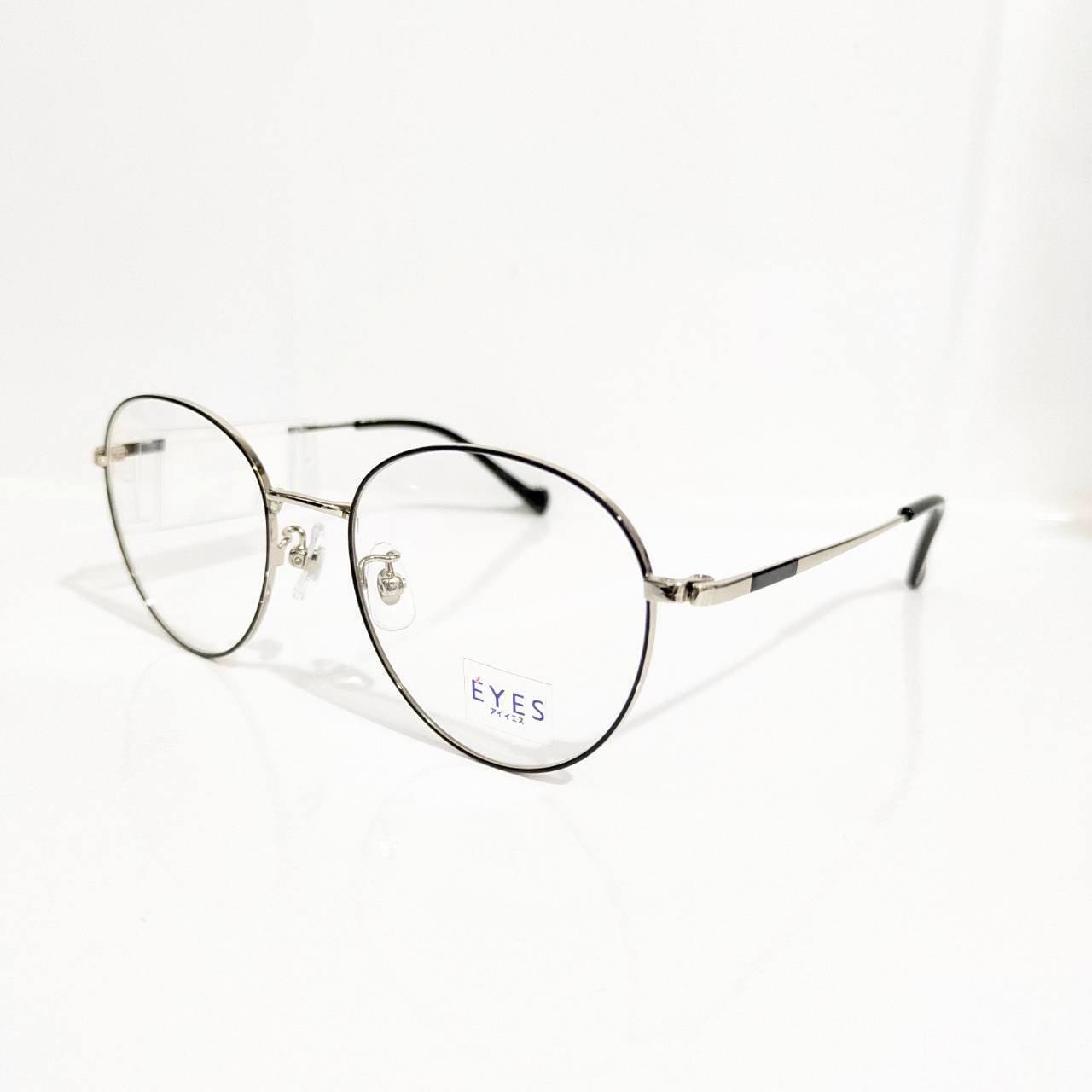 【EYES】ボストンメタルフレーム シルバー・ブラック