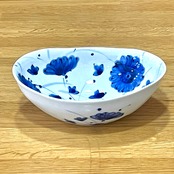 楕円浅小鉢　楕円ボウル　有田焼 花*HANA*