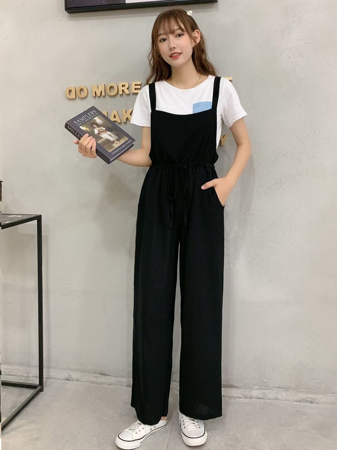 シンプルサロペット　AJ33287-2035